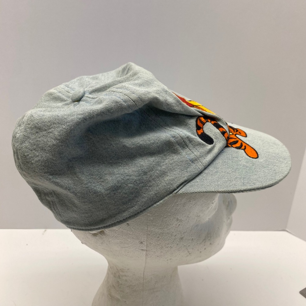 VTG Kids Winnie the Pooh Tigger Hug Denim Baseball Cap Best Buddies Embroidered - Picture 6 of 7
